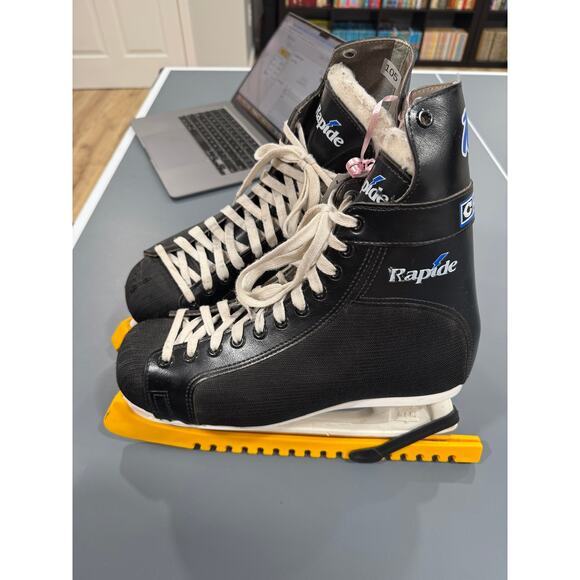 CCM 101 Rapide Black Ice Skates Men's Size 11 - Picture 2 of 6